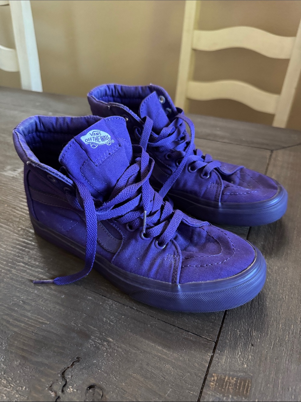 Vans Kids Bold Purple High-Top Sneakers